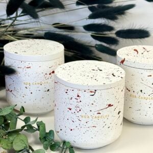 Πορσελάνινο Πιτσιλωτό Κερί Σόγιας Salted Caramel