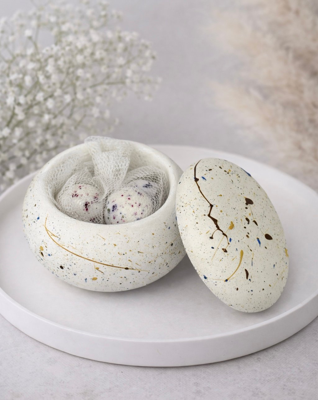 Macaron πιτσιλωτό βαζάκι - Image 3