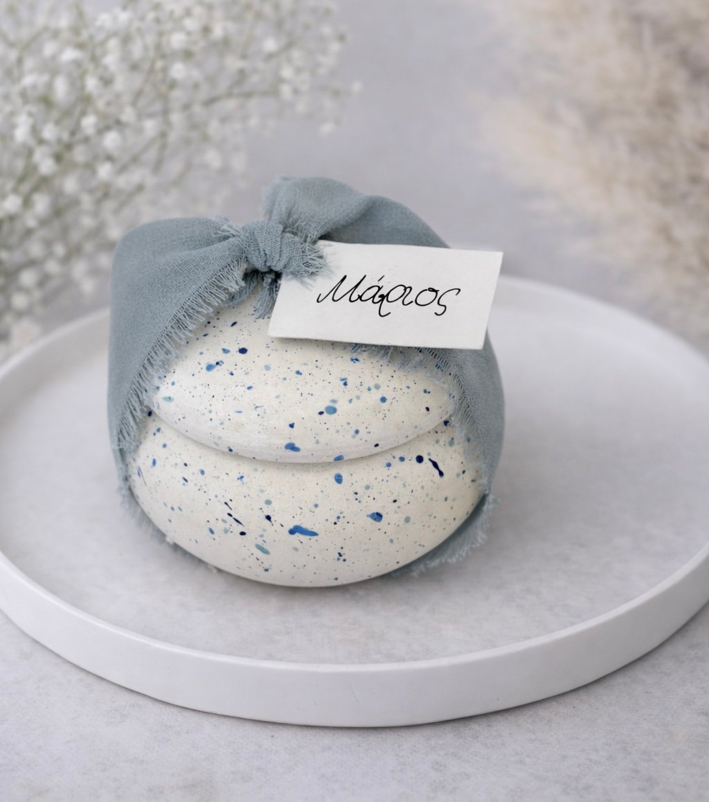 Macaron πιτσιλωτό βαζάκι - Image 5