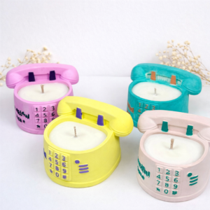 Ρετρό Τηλέφωνο με κερί σόγιας