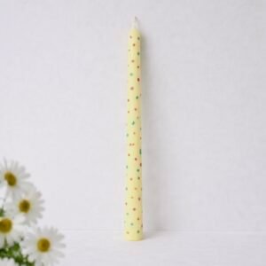 Λαμπάδα με πολύχρωμες πιτσιλιές