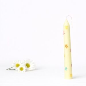 Λαμπάδα με πολύχρωμα λουλούδια