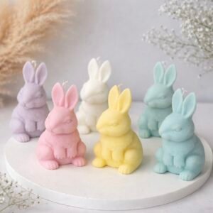 Λαγουδάκι  καθιστό – Διακοσμητικό Κερί Σόγιας