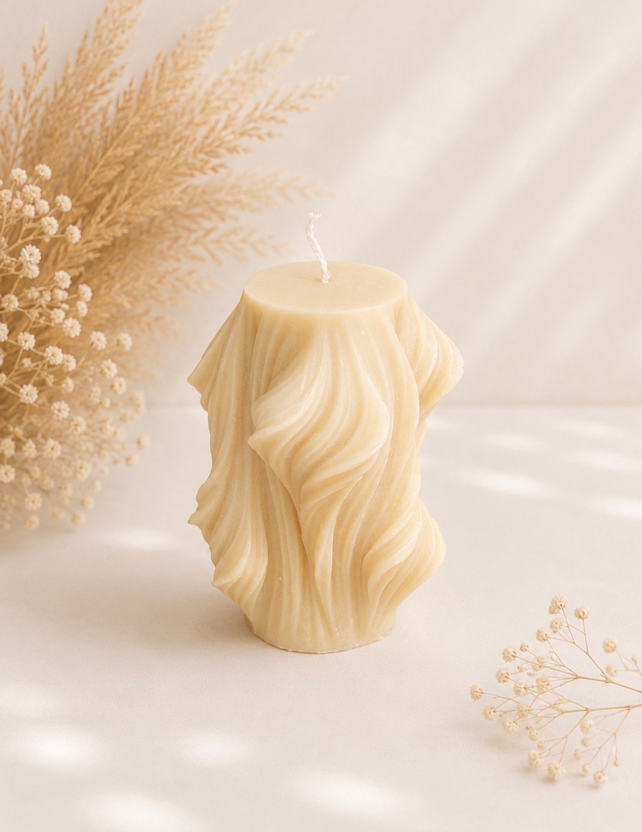 Χειροποίητο Κερί Sculpt Wave από 100% Φυτικό Κερί Σόγιας - Image 5