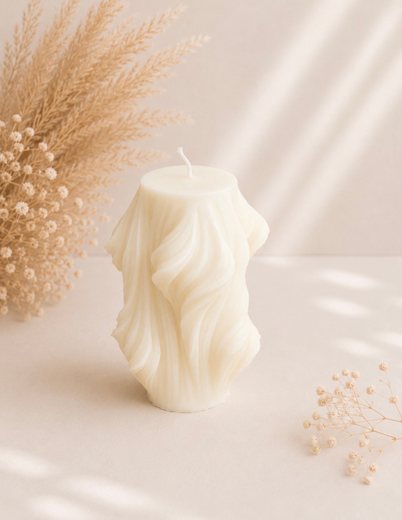 Χειροποίητο Κερί Sculpt Wave από 100% Φυτικό Κερί Σόγιας - Image 3