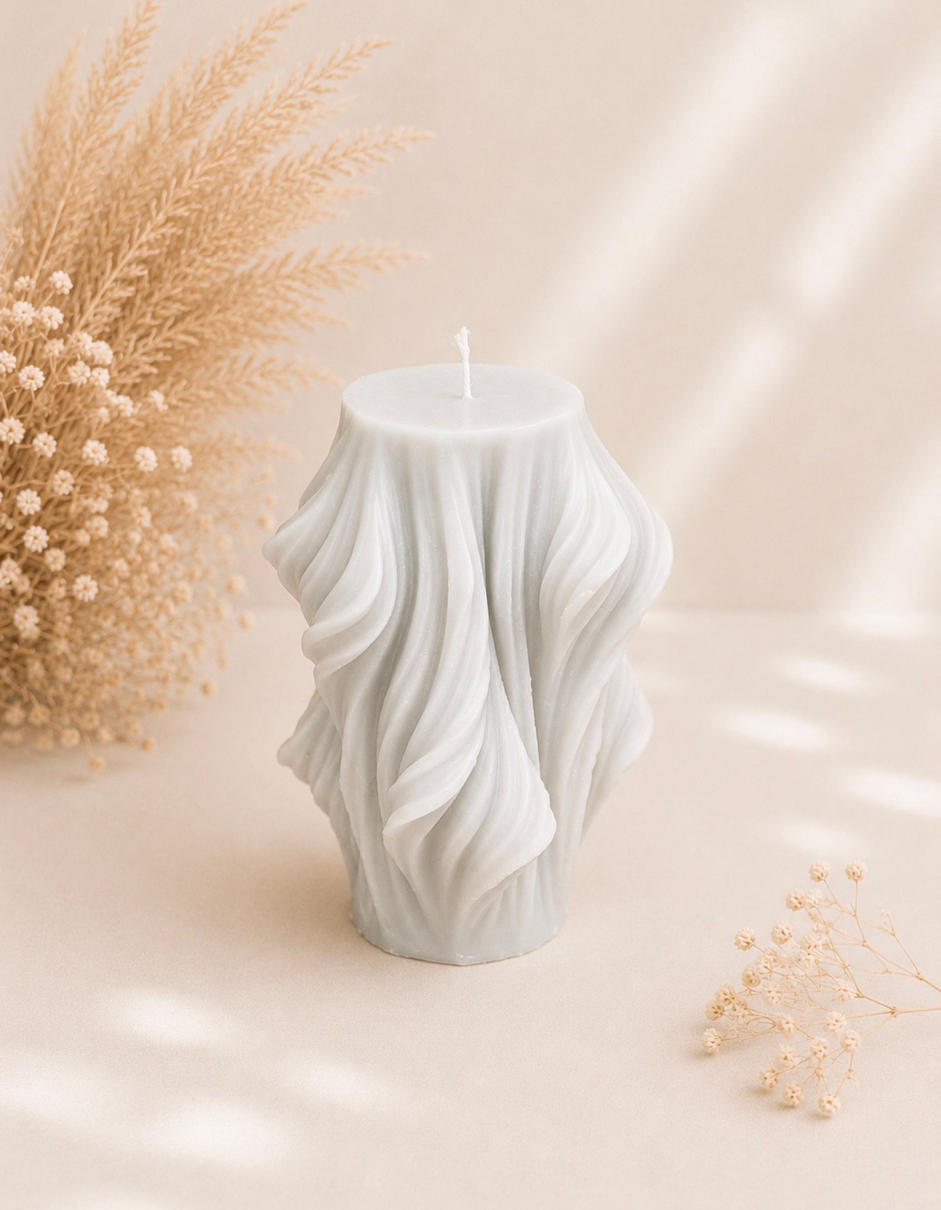 Χειροποίητο Κερί Sculpt Wave από 100% Φυτικό Κερί Σόγιας - Image 2
