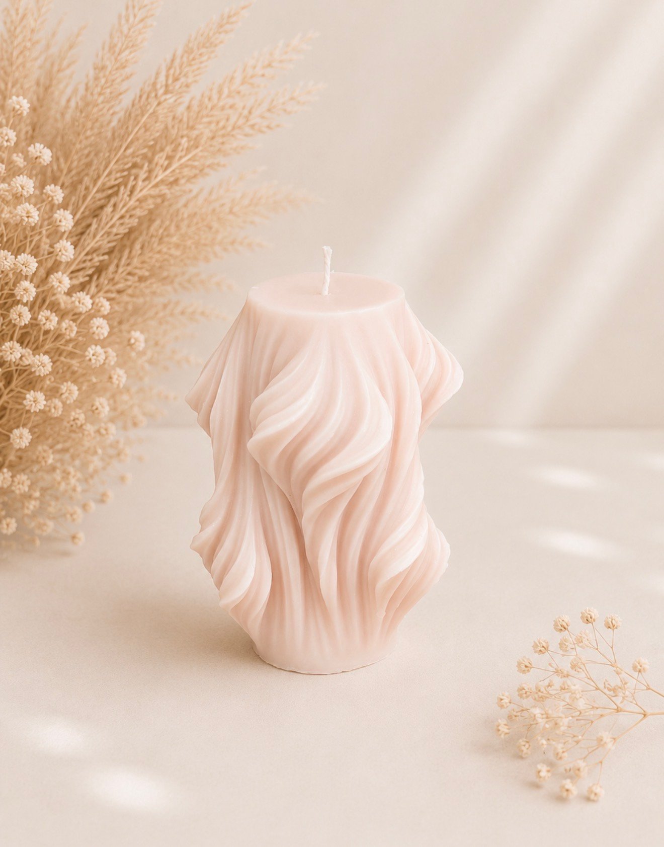 Χειροποίητο Κερί Sculpt Wave από 100% Φυτικό Κερί Σόγιας - Image 4